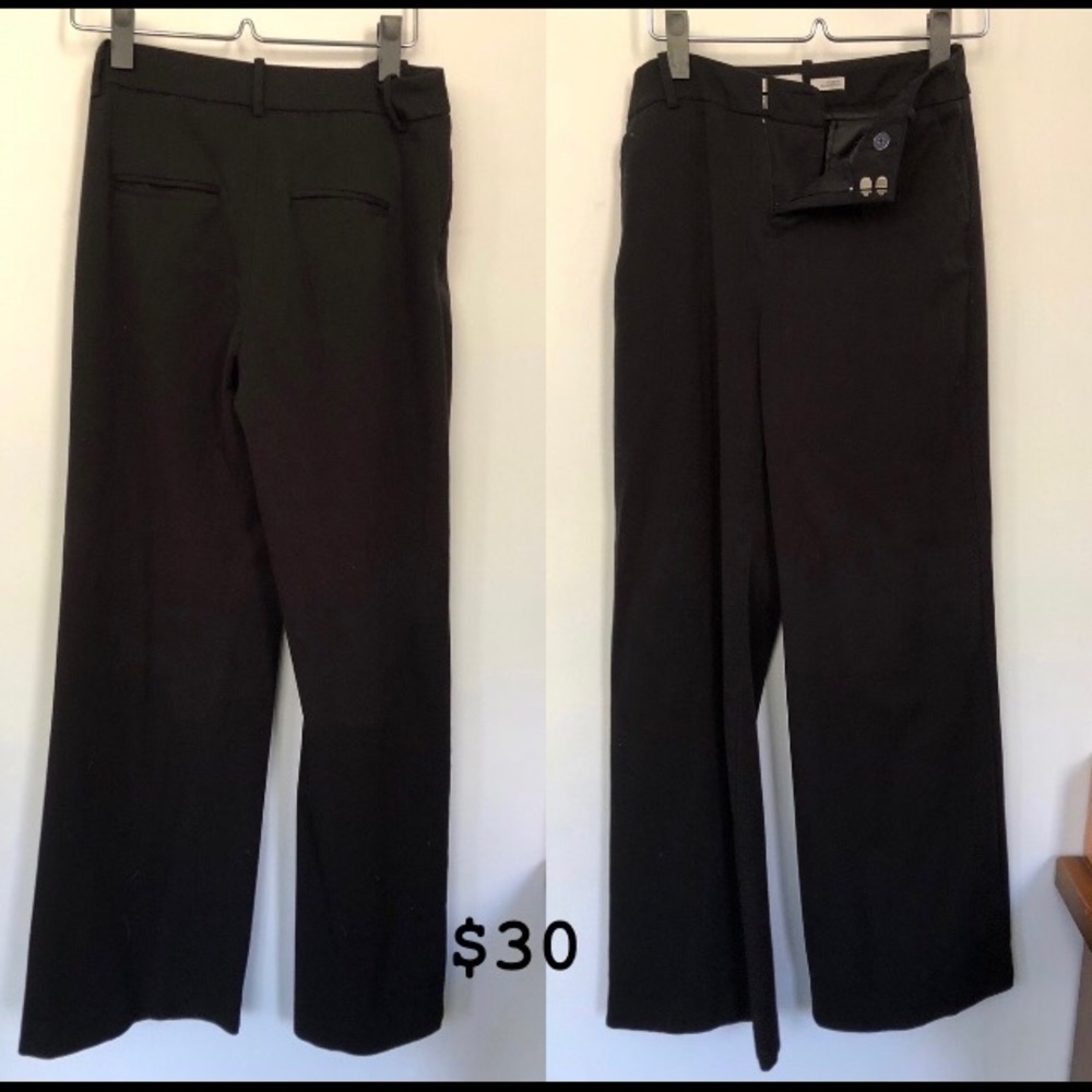 High waist flare dress pants